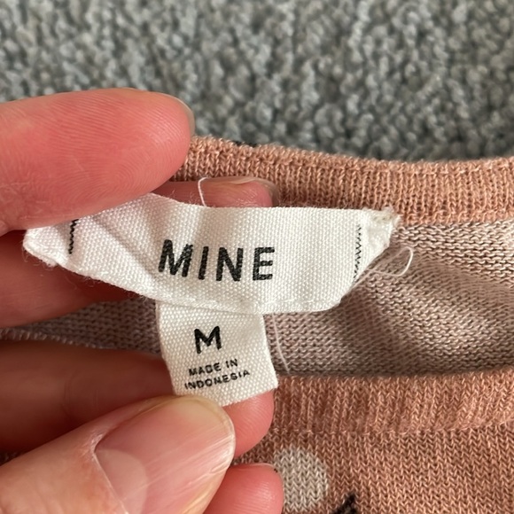 Mine Brown Short Sleeve Tee with Black and Cream Pattern - Picture 2 of 8